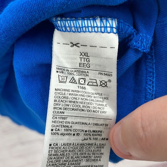 Oh Hey Vacay Vacation Cobalt Blue Quote Graphic Old Navy XXL Short Sleeve Tee - Picture 5 of 9